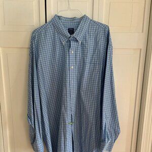 Brooks Brothers 4XL Button Down Green and Blue